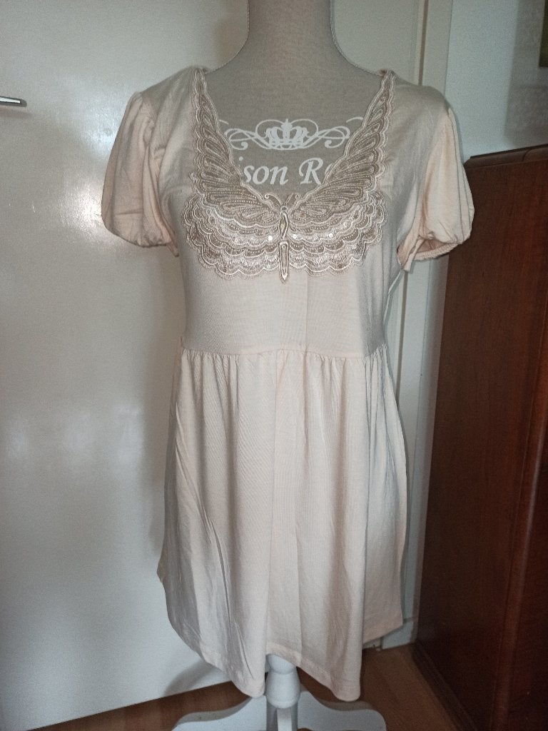 NIEUW! Romantische mooie tuniek met vlinder van APART mt 42, Kleding | Dames, Verzenden, Maat 42/44 (L), Nieuw, Korte mouw