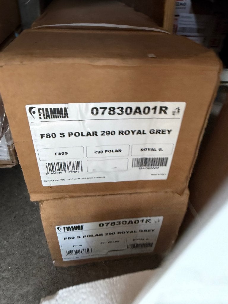 Fiamma luifel F80S camper caravan 290cm Wit grijs doek op=op, Ophalen, Nieuw