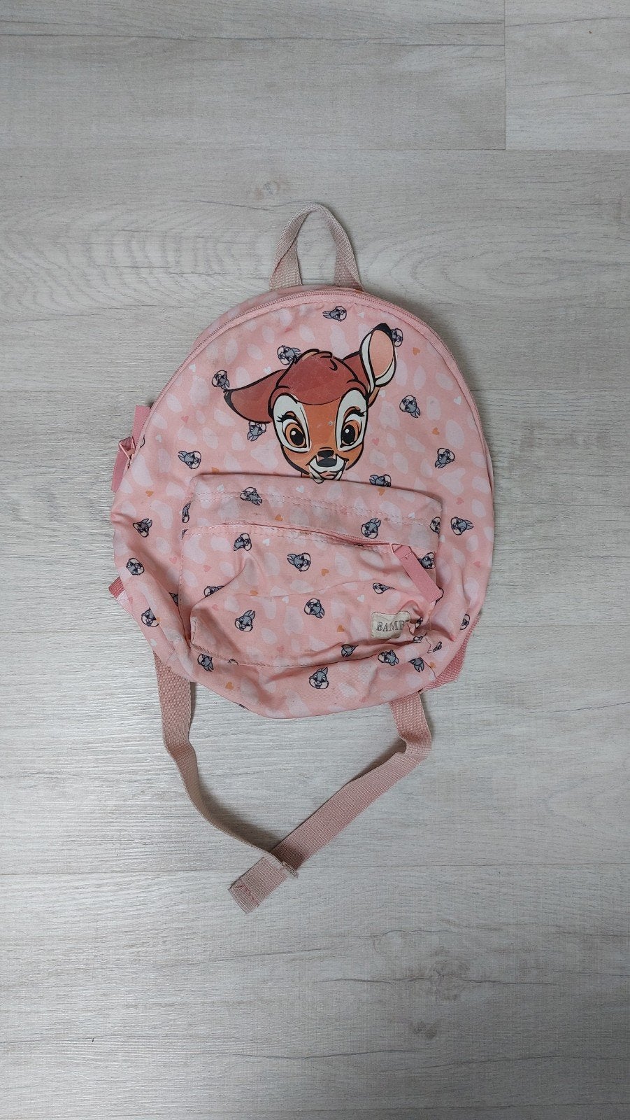 Bambi rugtasje, Ophalen of Verzenden, Gebruikt, Roze, Rugtas