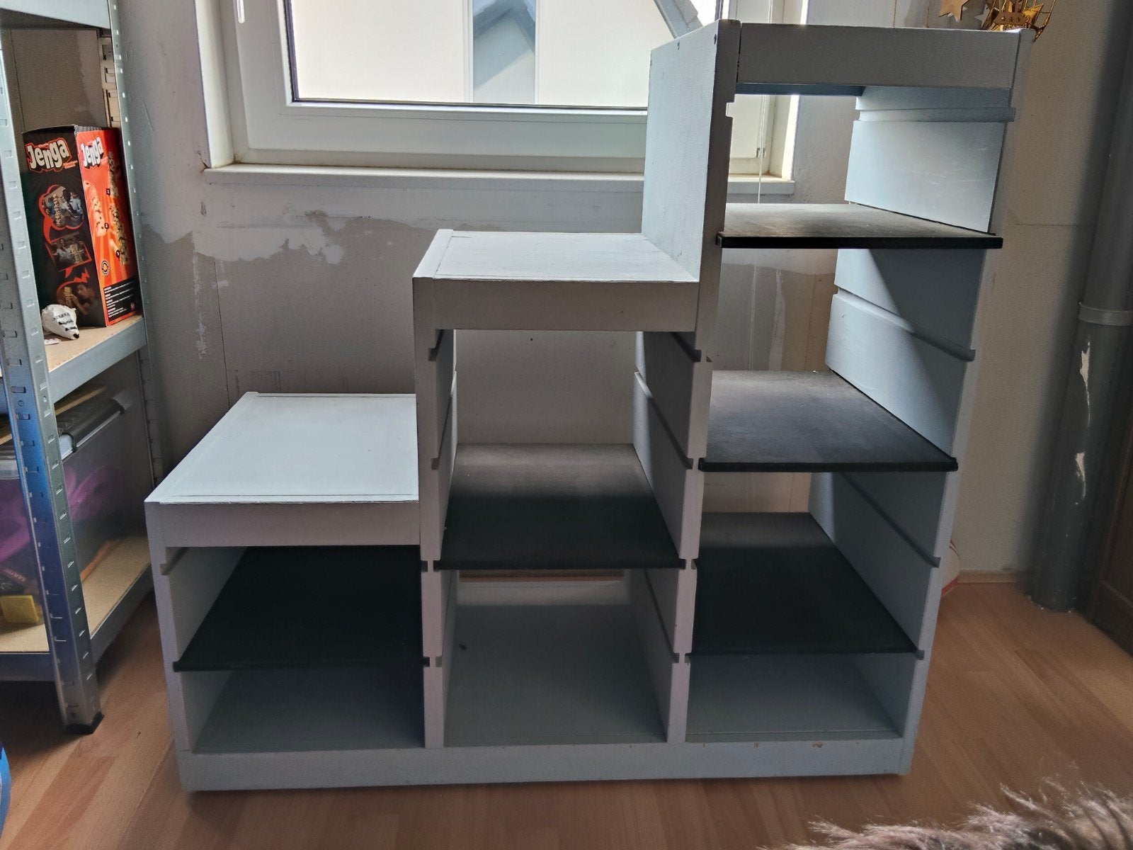 IKEA Trofast kast met 5 plankjes en wielen, Ophalen