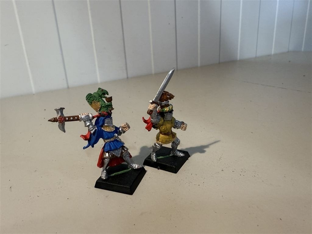 Citadel Warhammer 90s Bretonnian Grail Knight Hero on Foot m, Ophalen of Verzenden, Zo goed als nieuw, Warhammer
