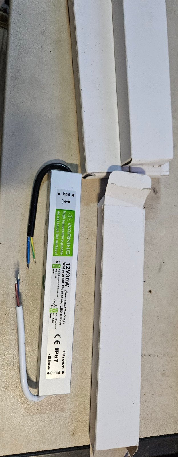 Waterdichte 12V 30W LED Driver Voeding IP67, Ophalen of Verzenden, Nieuw, Modern
