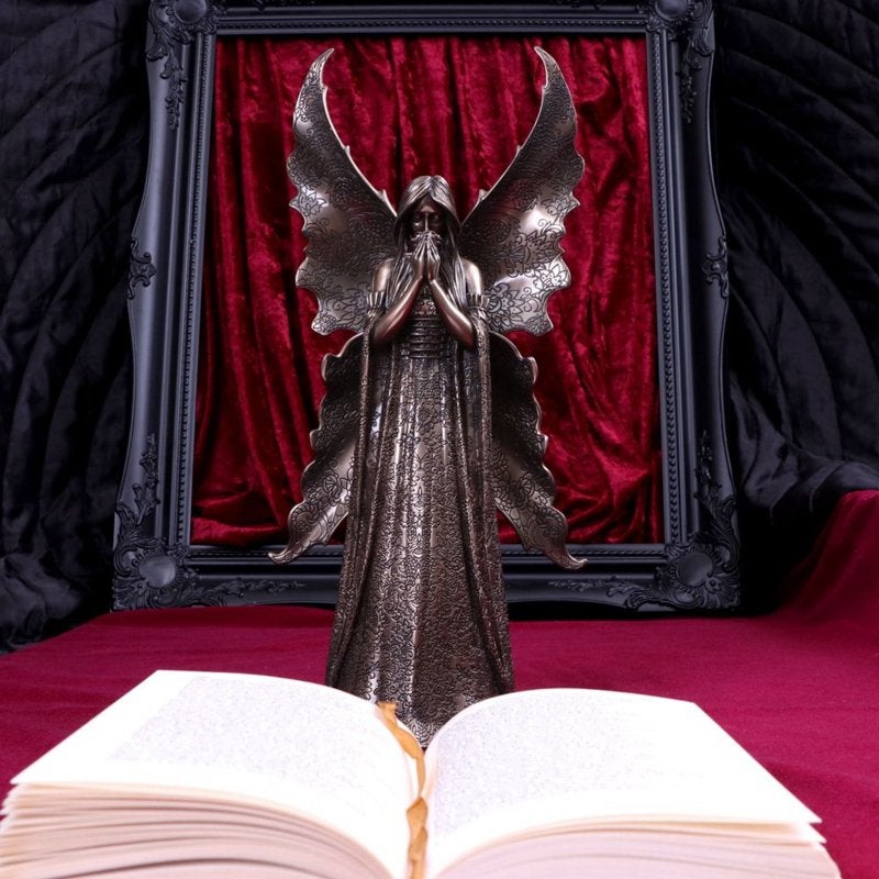 Anne Stokes Beeld 36cm Only Love Remains Brons Nemesis Now, Verzamelen, Beelden en Beeldjes, Ophalen of Verzenden, Nieuw, Fantasy
