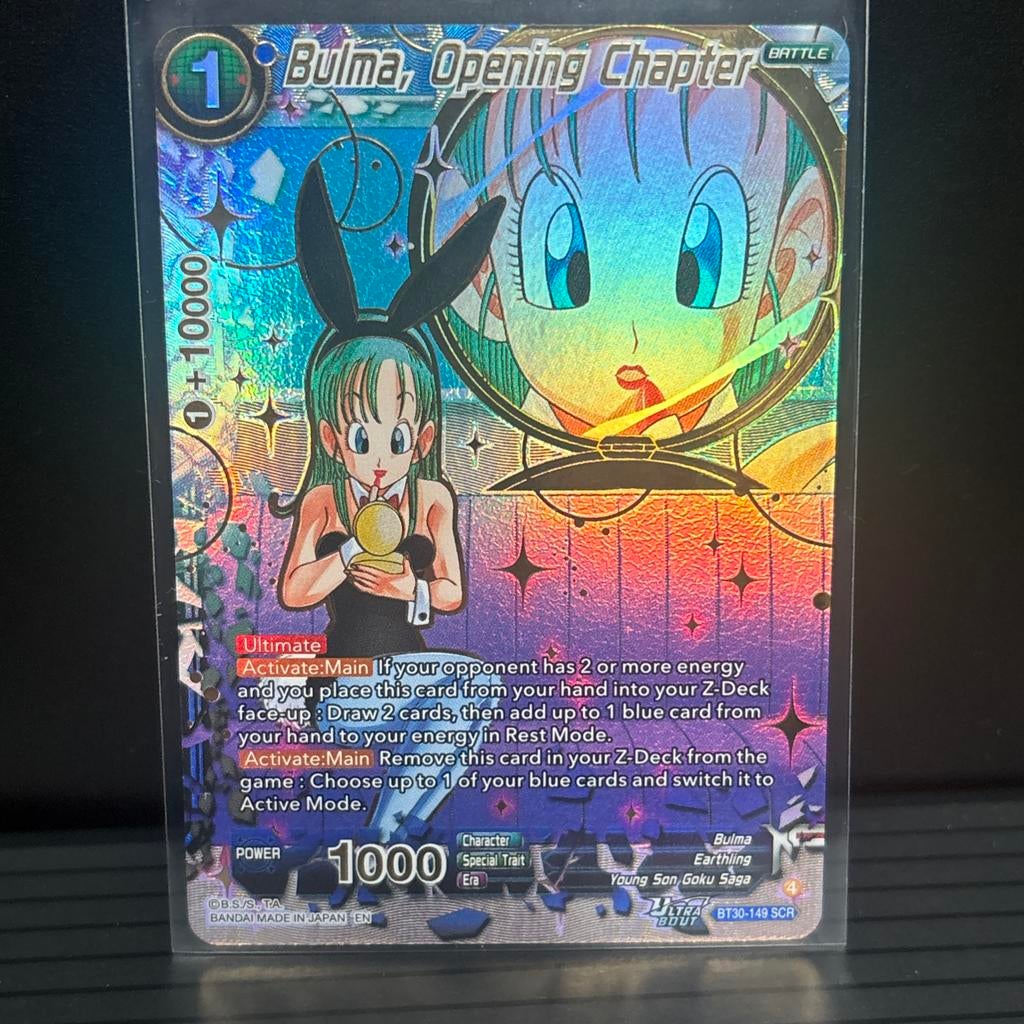 Bulma , Opening Chapter bt30-149 scr ,Dragon ball, Ophalen of Verzenden, Nieuw