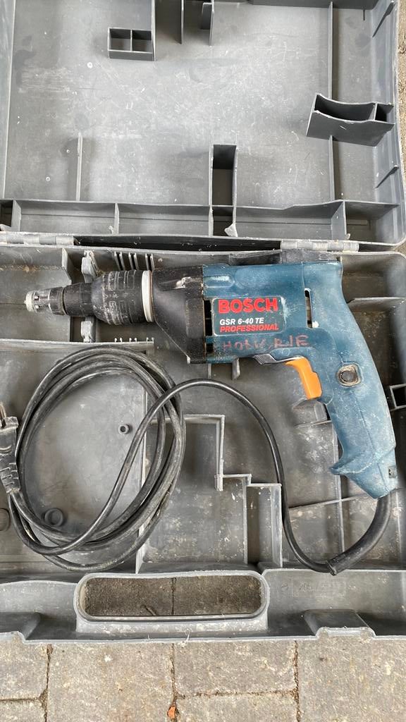 Bosch GSR 6-40 TE PRO-serie TE KOOP, Doe-het-zelf en Verbouw, Gereedschap | Boormachines, Ophalen, Gebruikt, 400 tot 600 watt