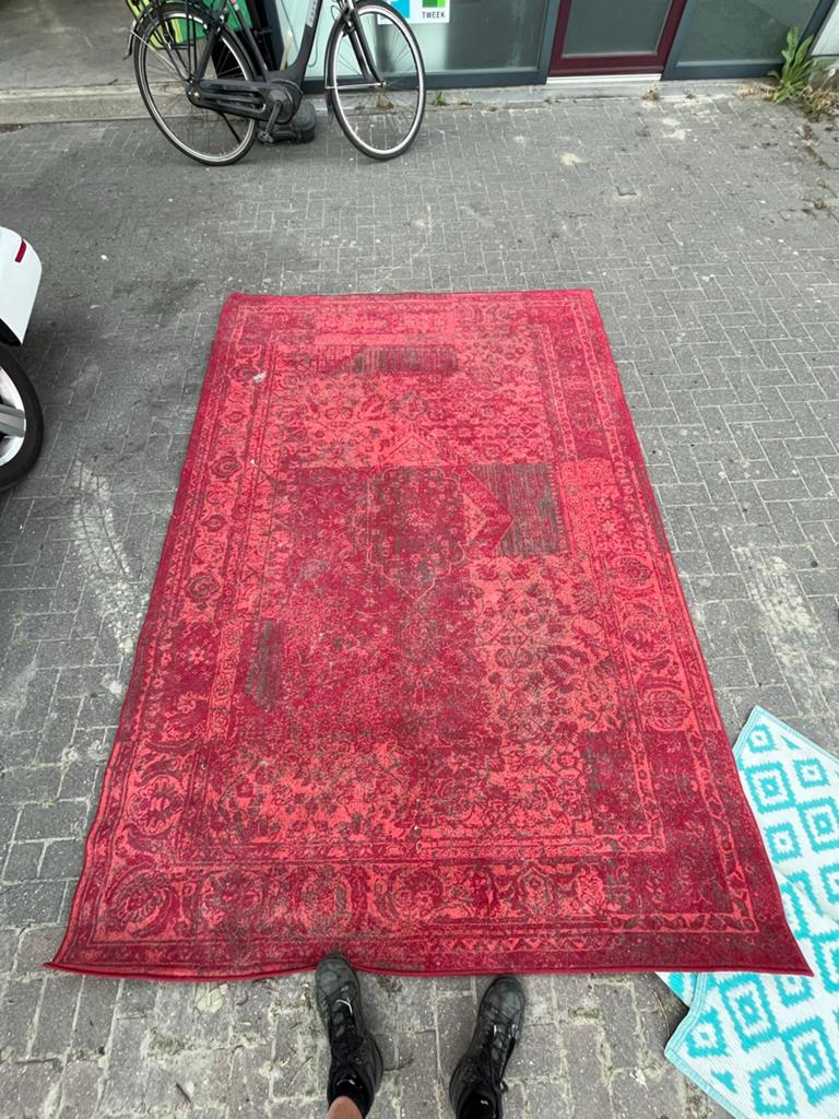 Rood tapijt 200x300 cm, Gebruikt, Ophalen of Verzenden, 200 cm of meer, Tapijt@