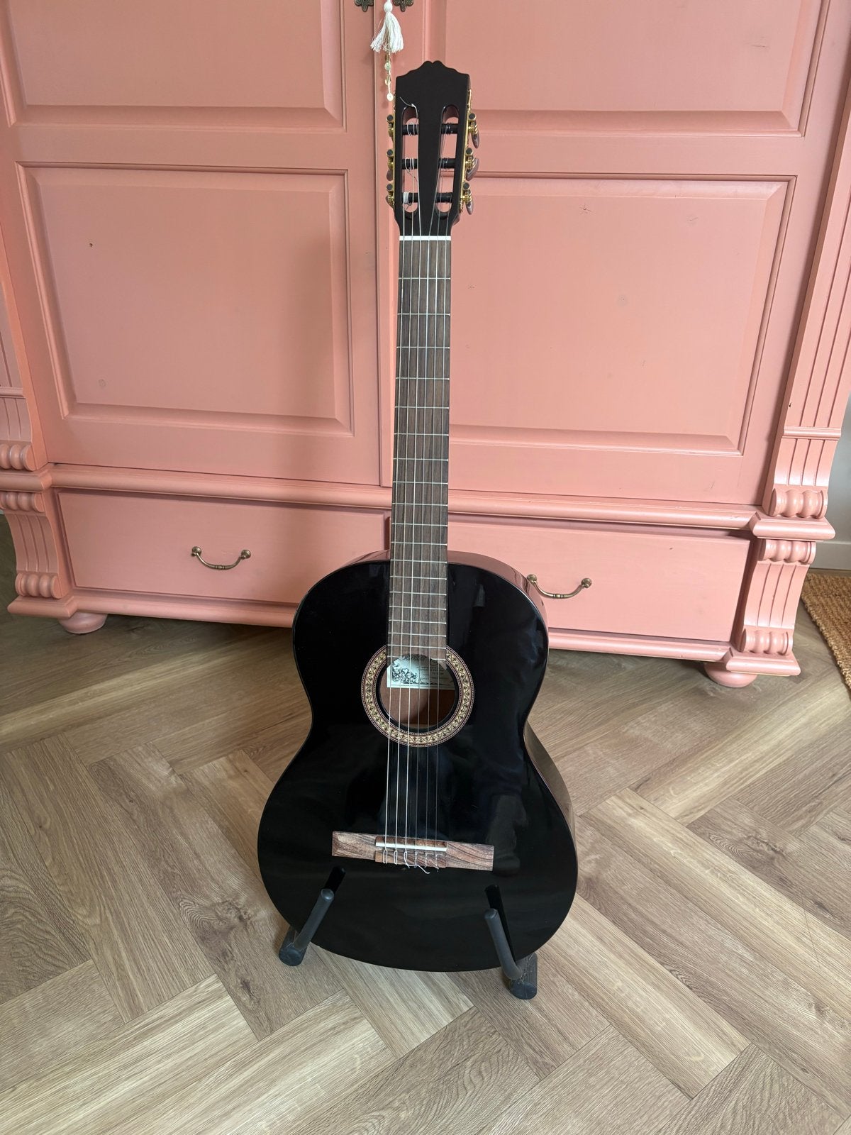Salvador Cortez CC-22 BK Klassieke Gitaar - Zwart, Muziek en Instrumenten, Ophalen of Verzenden, Zo goed als nieuw, Klassieke of Spaanse gitaar
