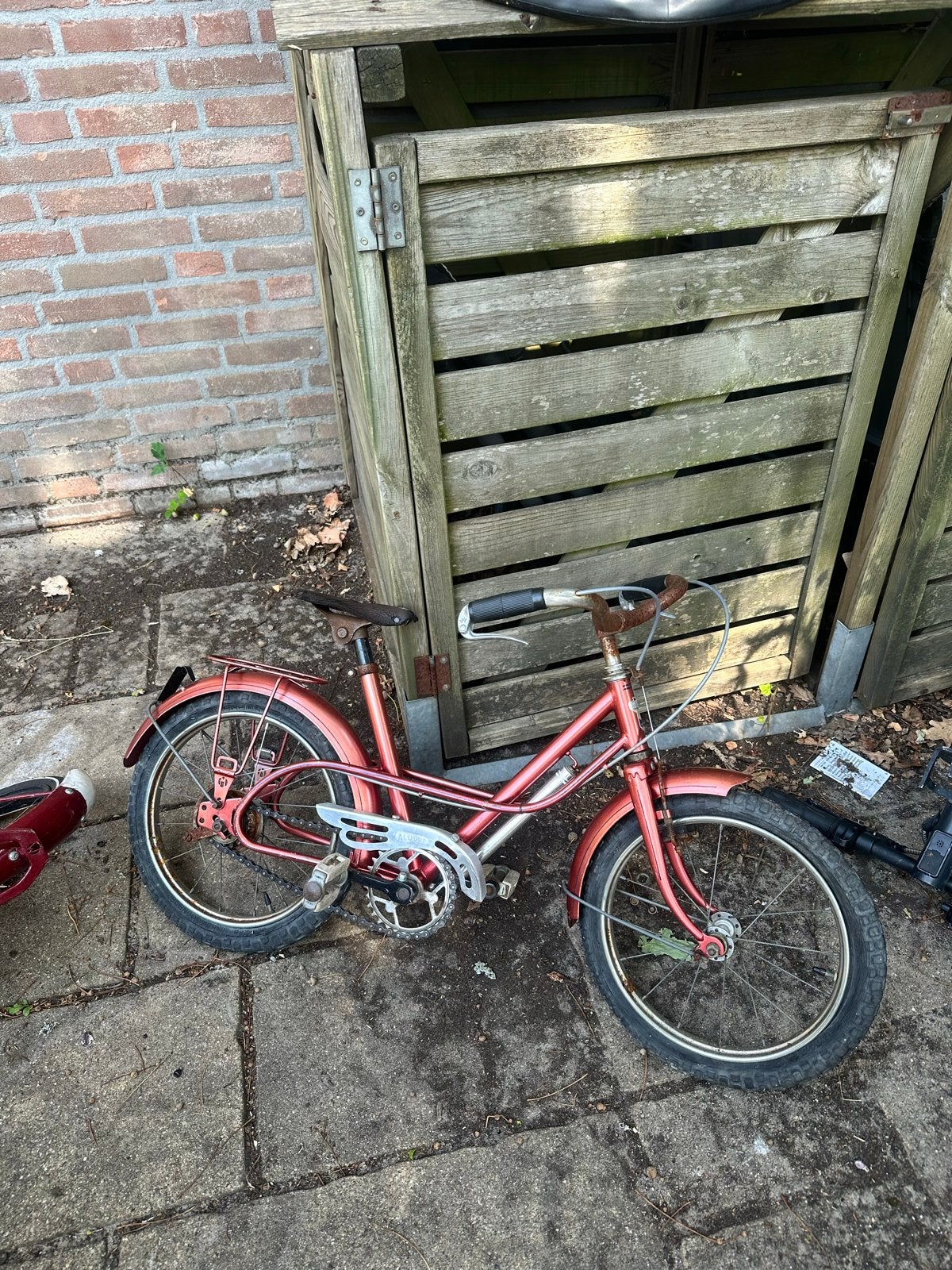 Empo Midi kinderfiets - Vintage roze, Ophalen, Gebruikt, Velgrem, 20 inch of meer