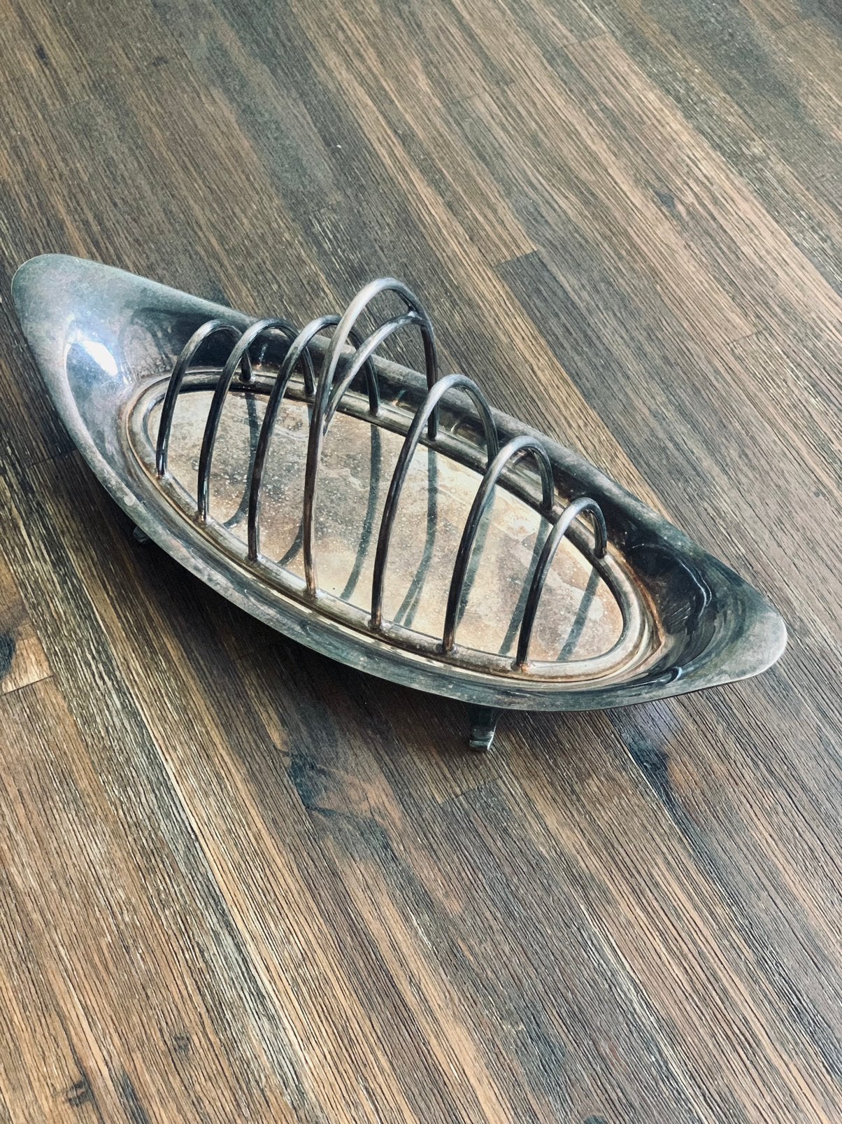 Zeldzame Engelse Art Deco toast rack / servethouder, Antiek en Kunst, Antiek | Goud en Zilver, Ophalen of Verzenden