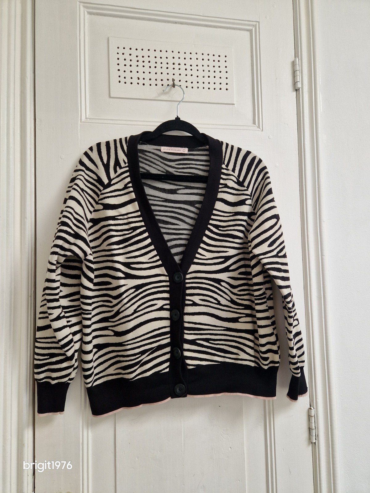 Studio Anneloes vest met zebraprint en roze accent, Studio Anneloes, Zwart, Maat 42/44 (L), Ophalen of Verzenden