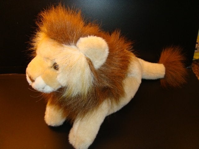 ANNA CLUB PLUSH LEEUW PLUCHE ECRU MET LANGHARIGE, Kinderen en Baby's, Ophalen of Verzenden, Nieuw, Overige typen