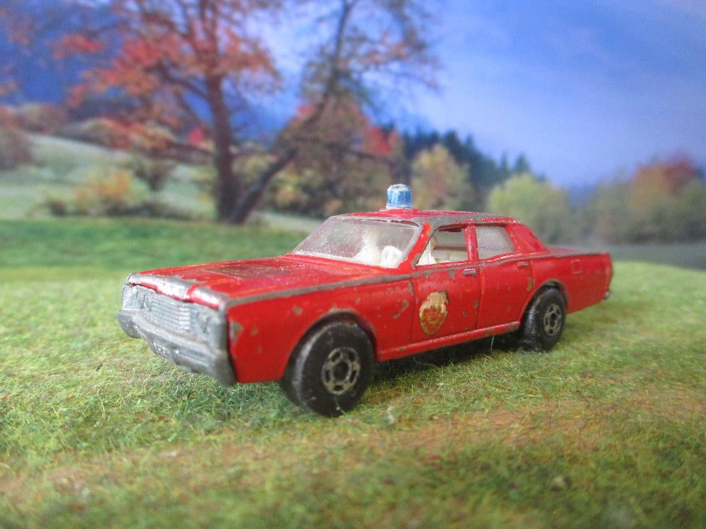 1:72 '69 Mercury Park Lane Fire Chief Matchbox #1, Ophalen of Verzenden, Gebruikt, Auto
