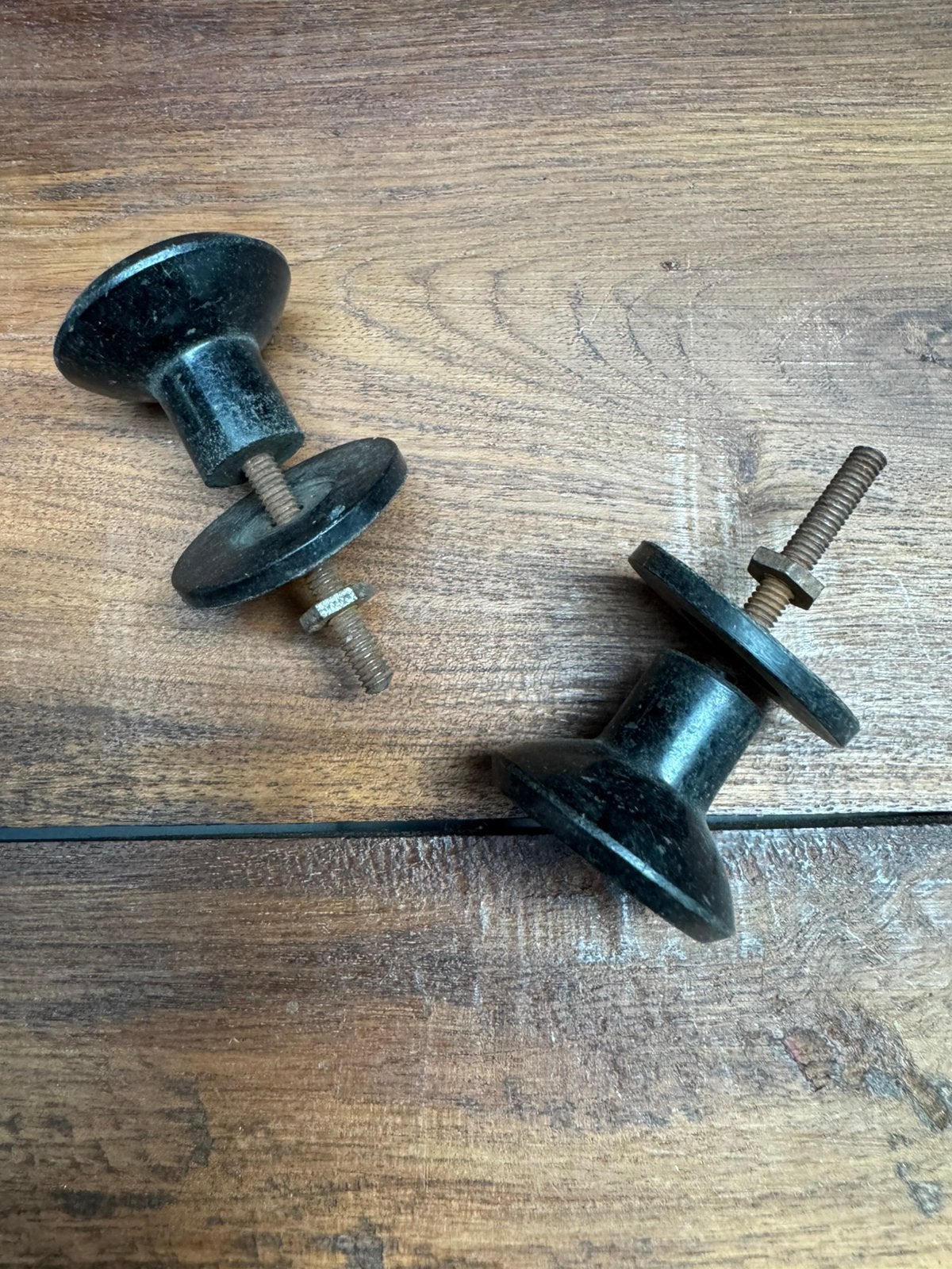 vintage bakelieten meubelknopjes kastknopjez (jaren '30/'50), Ophalen of Verzenden, Gebruikt, Overige materialen, Overige typen