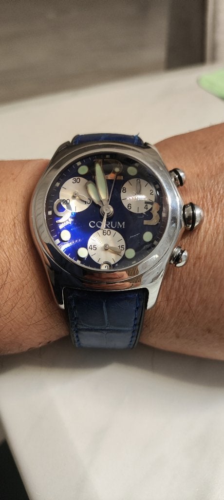 Corum - Bubbel SWİS heren horloges, Overige merken, Staal, Met bandje, Polshorloge