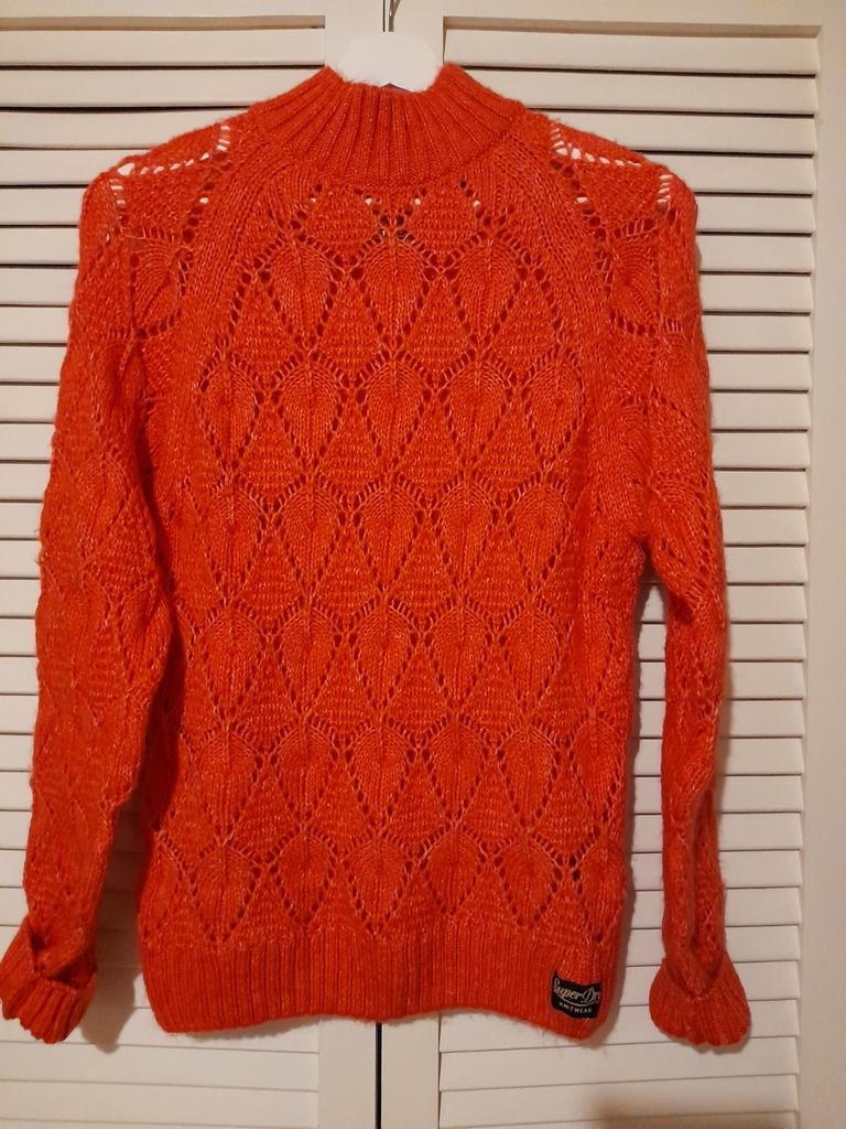 Superdry dunne gebreide damestrui - Oranje, Maat 38/40 (M), Superdry, Oranje, Ophalen of Verzenden