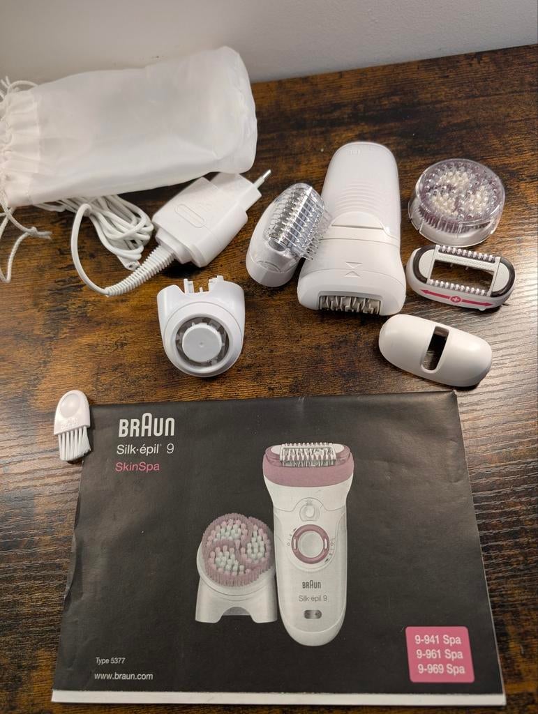Braun Silk-épil 9 SkinSpa Epilator - Zo goed als nieuw, Witgoed en Apparatuur, Persoonlijke-verzorgingsapparatuur, Zo goed als nieuw