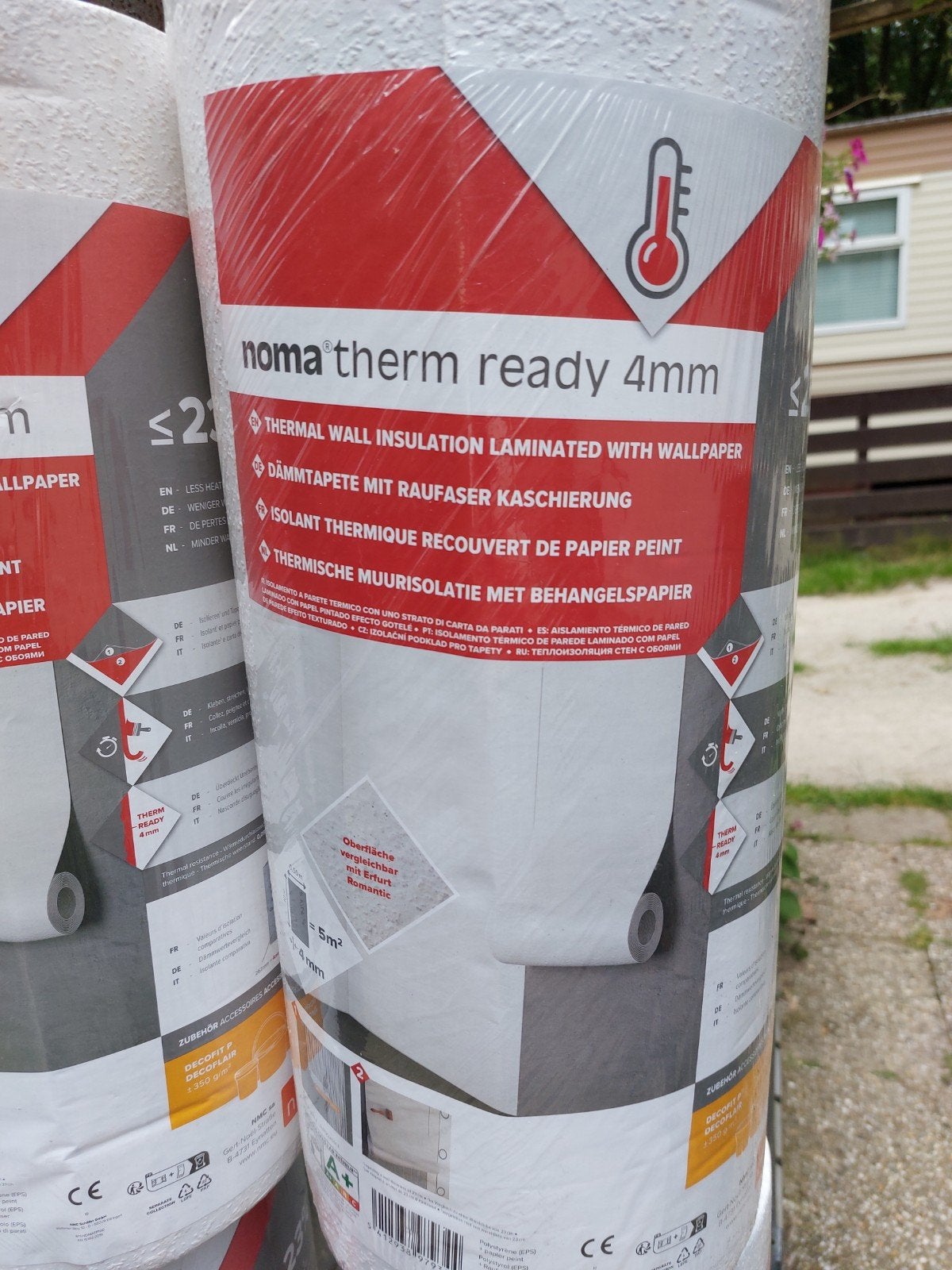 Isolatiebehang Noma Therm Ready 4mm - 20m2 (4 rollen), Minder dan 4 cm, Overige materialen, Nieuw, Ophalen of Verzenden