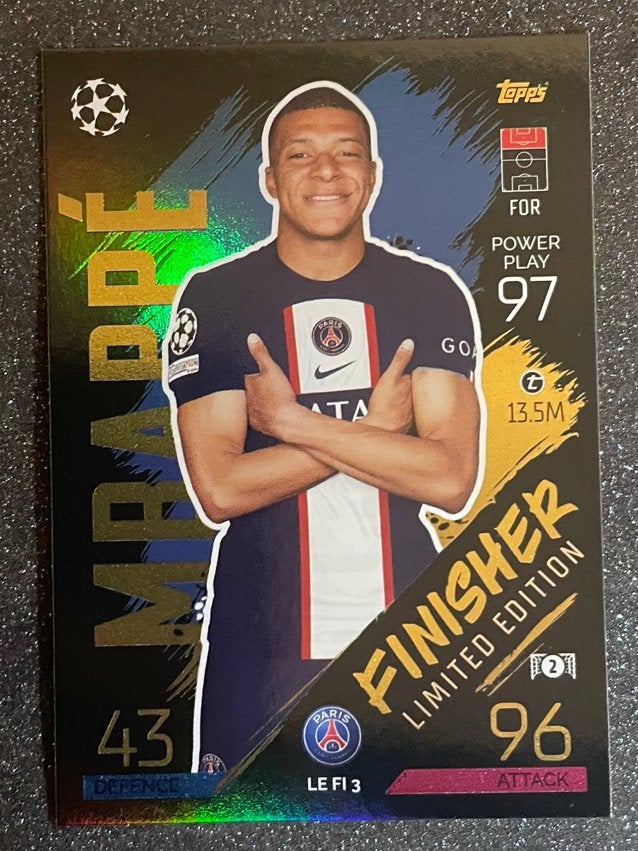 Topps MA 22/23   LIMITED EDITION   FINISHER   MBAPPÉ   PSG, Verzenden, Zo goed als nieuw, Plaatje