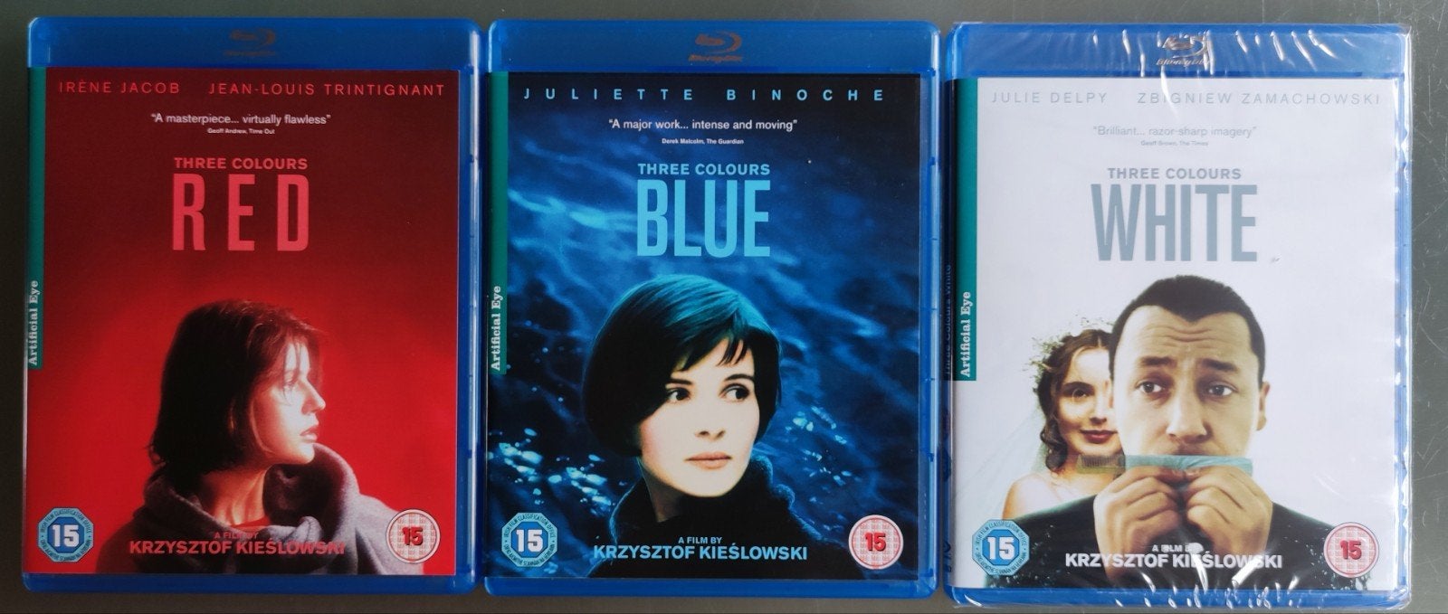 Kieslowski Trois Couleurs Trilogy - bluray Prijs gezakt!, Cd's en Dvd's, Blu-ray, Film, Engels, Ophalen of Verzenden, Zo goed als nieuw