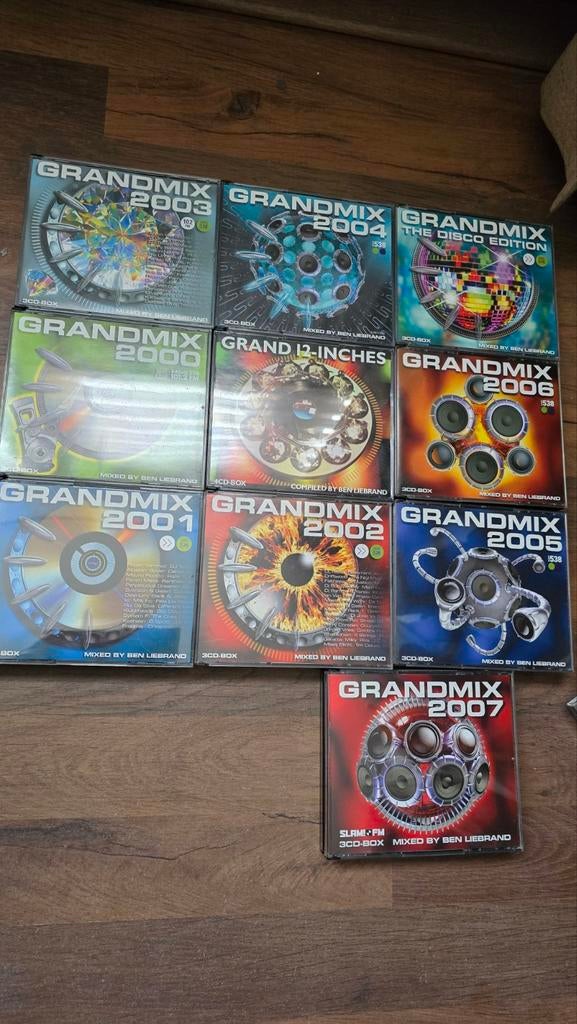 10x Ben Liebrand Grandmix CD collectie (diverse jaartallen), Ophalen of Verzenden