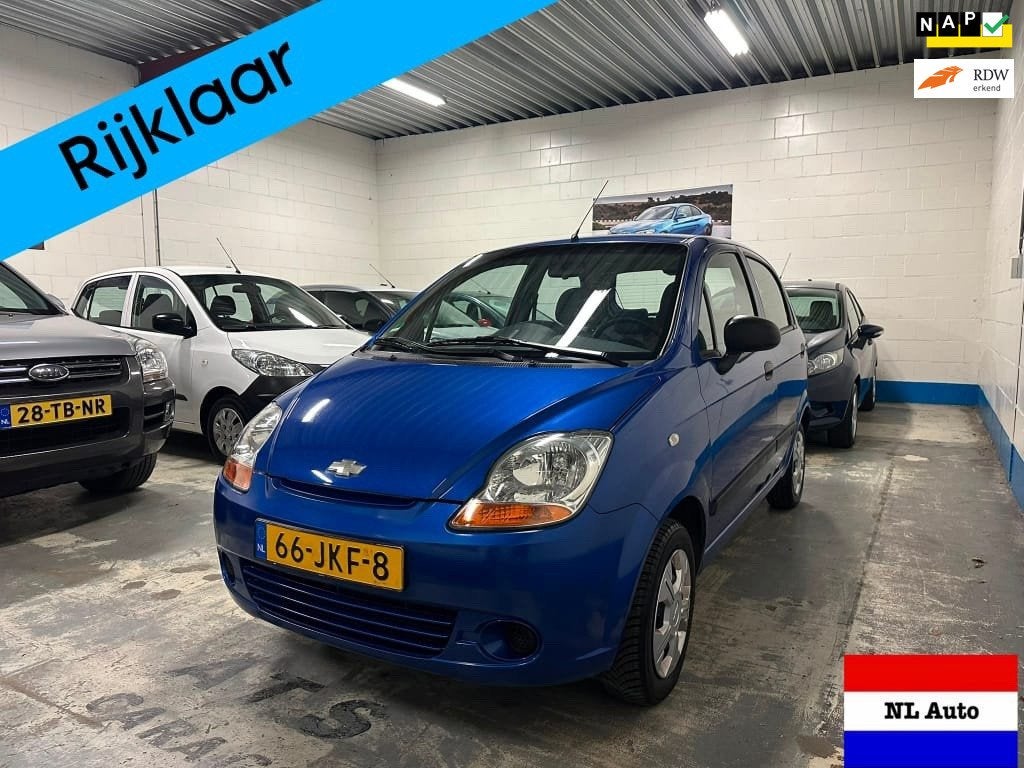 Chevrolet Matiz 0.8 Spirit 5-Deurs/Elek.ram/Nap/Apk!, Voorwielaandrijving, Gebruikt, Blauw, Origineel Nederlands