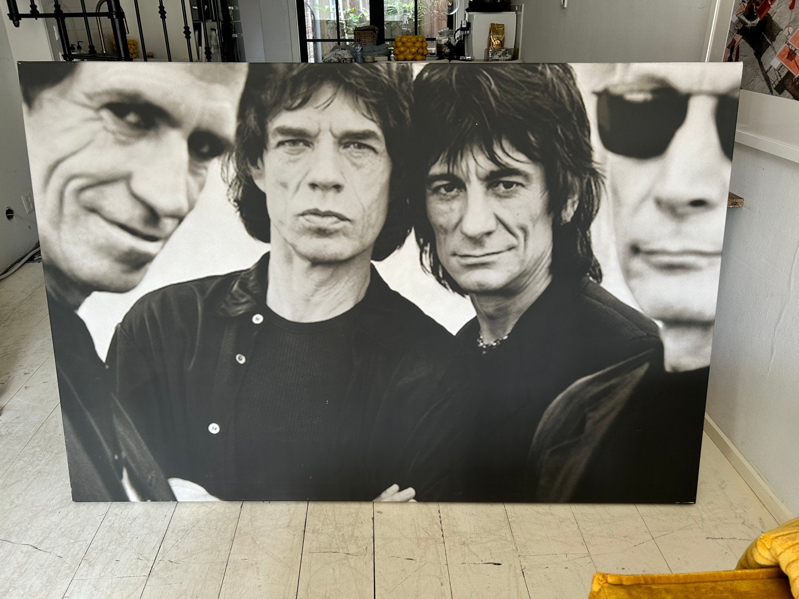 Canvas lijst Rolling Stones, Ophalen, Kunststof, Print, Op houten frame
