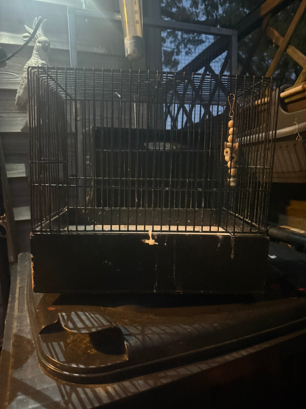 Vervoers kooi vogels, Dieren en Toebehoren, Vogels | Hokken en Kooien, Ophalen of Verzenden, Zo goed als nieuw, Hout, Vogelkooi