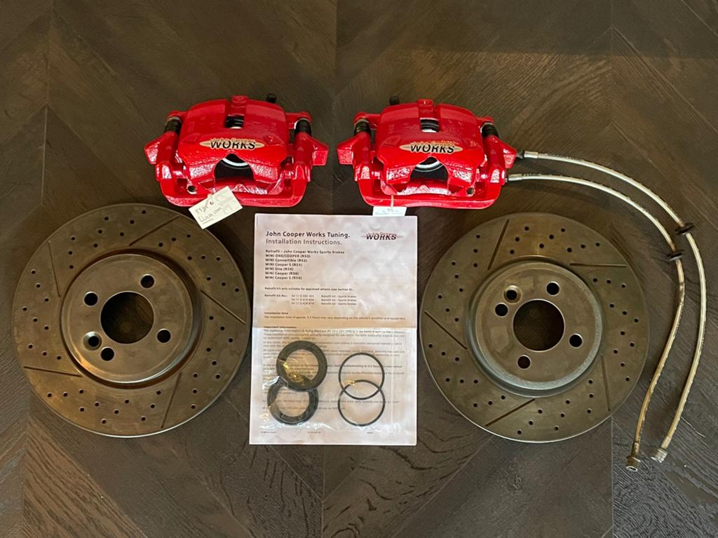 Originele MINI Cooper S R56/R53 JCW remmenset in nieuwstaat!, Ophalen, Gebruikt, Mini