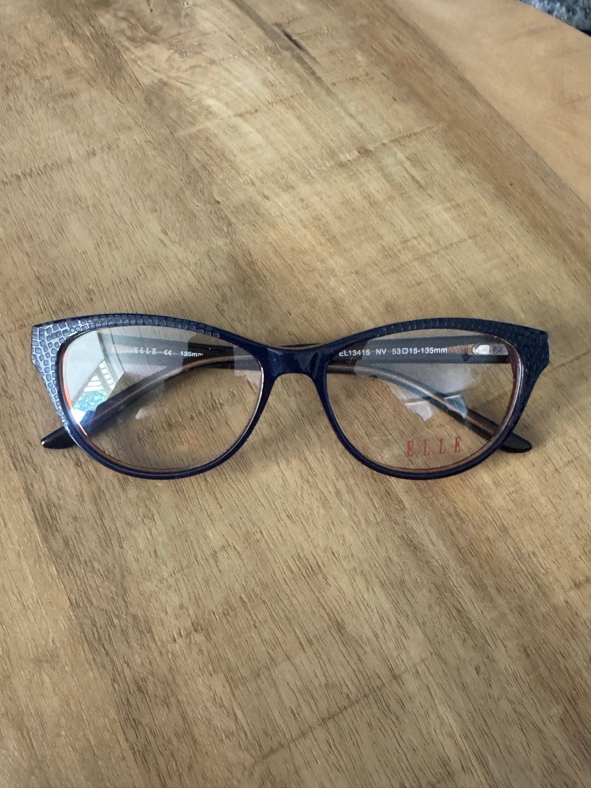 Nieuwe Elle bril zonder sterkte, Sieraden, Tassen en Uiterlijk, Zonnebrillen en Brillen | Dames, Overige merken, Blauw, Nieuw