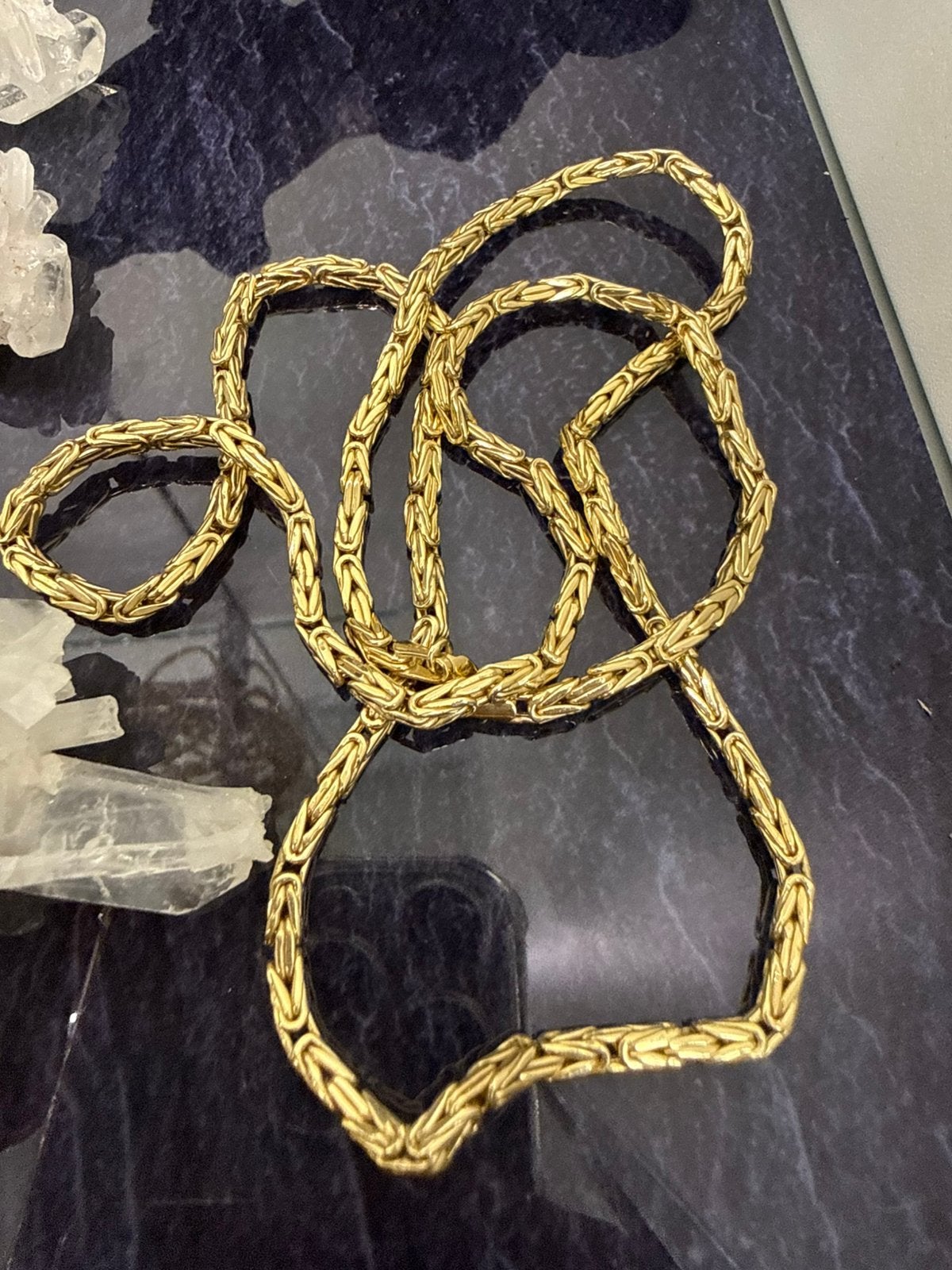 Prachtige 14 karaats gouden koningsketting 65 cm 2.9 mm, Sieraden, Tassen en Uiterlijk, Kettingen, Ophalen of Verzenden, Nieuw