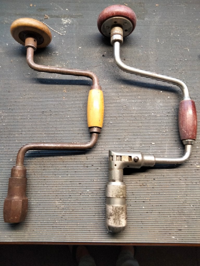 Vintage handboren, Antiek en Kunst, Ophalen of Verzenden
