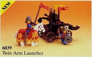 Lego Castle Lion Knights 6039 Twin Arm Launcher, Lego, Ophalen of Verzenden, Castle, Complete set