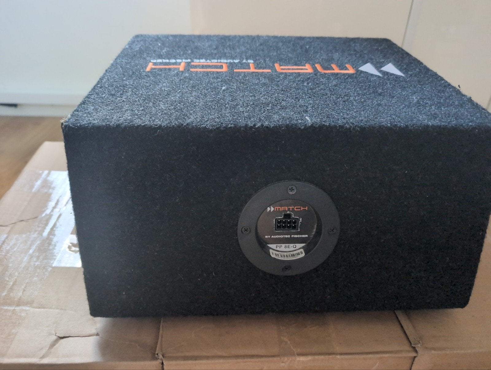 Match by Audiotec Fischer PP 8E-Q Subwoofer, Auto diversen, Ophalen of Verzenden, Gebruikt