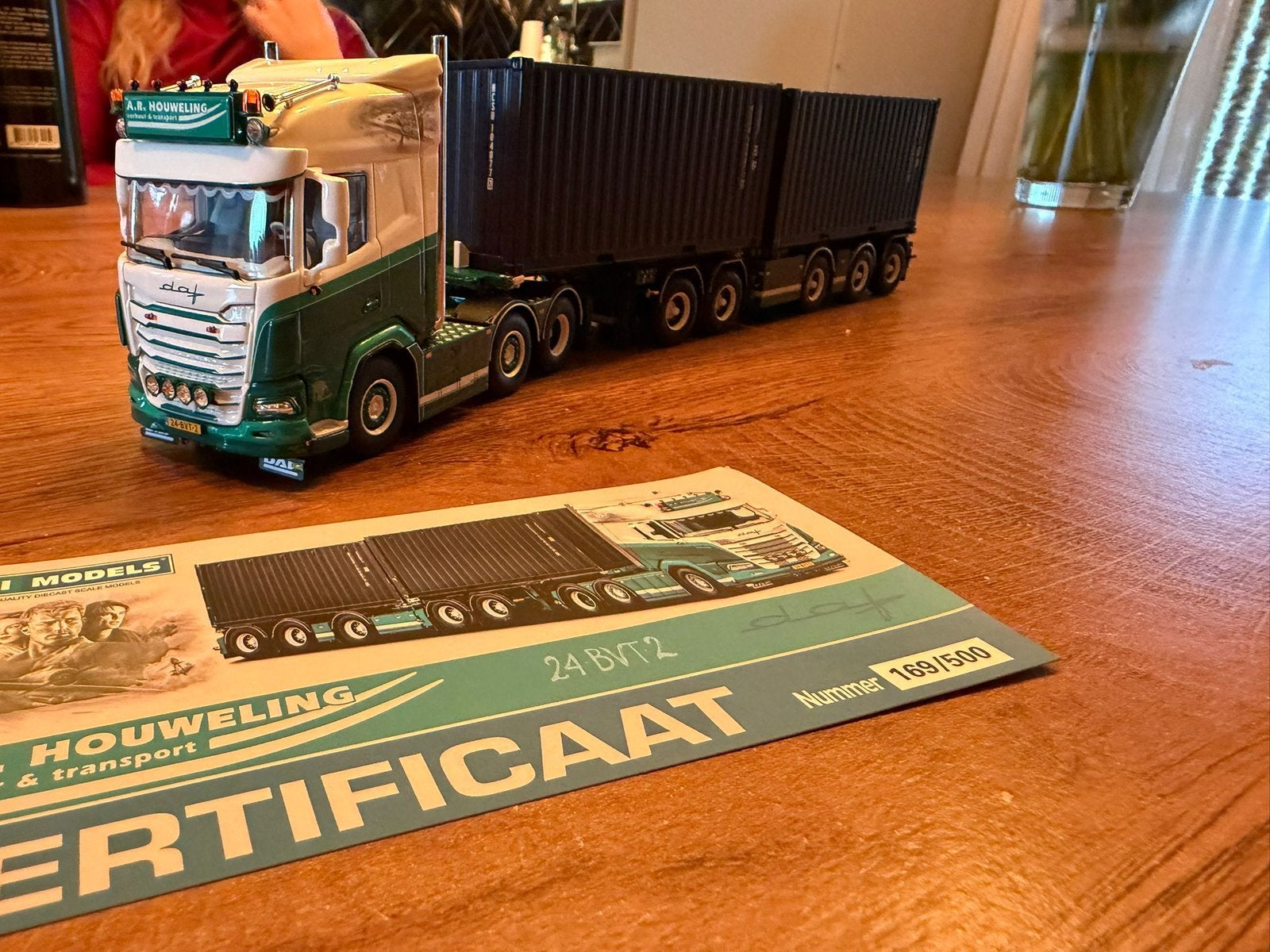 A.R. Houweling wsi daf, Hobby en Vrije tijd, Modelauto's | 1:50, Ophalen of Verzenden, Zo goed als nieuw, Bus of Vrachtwagen, Wsi