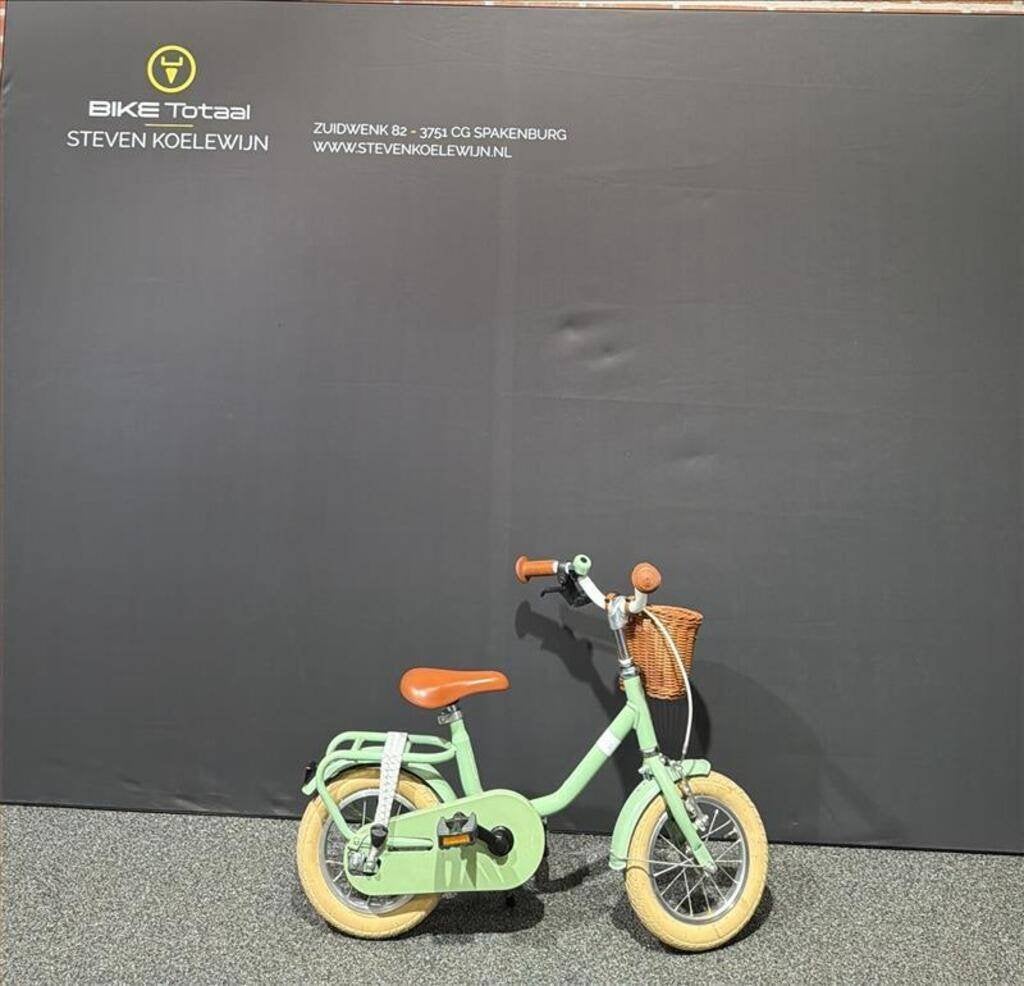Puky Steel Classic 12 Retro green met Terugtraprem, Ophalen, Gebruikt, 14 inch of minder