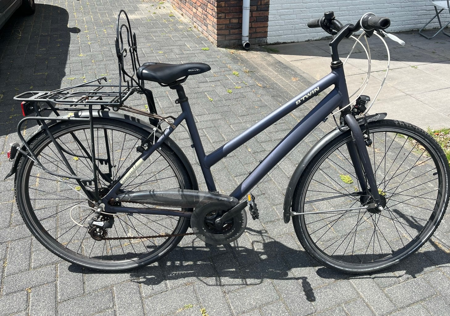 Btwin stadsfiets - Zo goed als nieuw, Fietsen en Brommers, Fietsen | Dames | Damesfietsen, Versnellingen, Zo goed als nieuw, 50 tot 53 cm