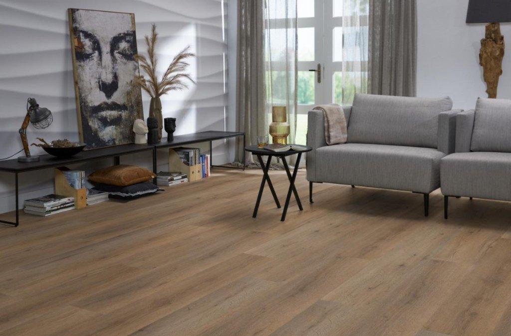 Plak Pvc True Grain Oak 189-8 Light Bruin Toplaag 0,55, Huis en Inrichting, Stoffering | Vloerbedekking, Plak Pvc vloer Light Bruin - Rechte planken