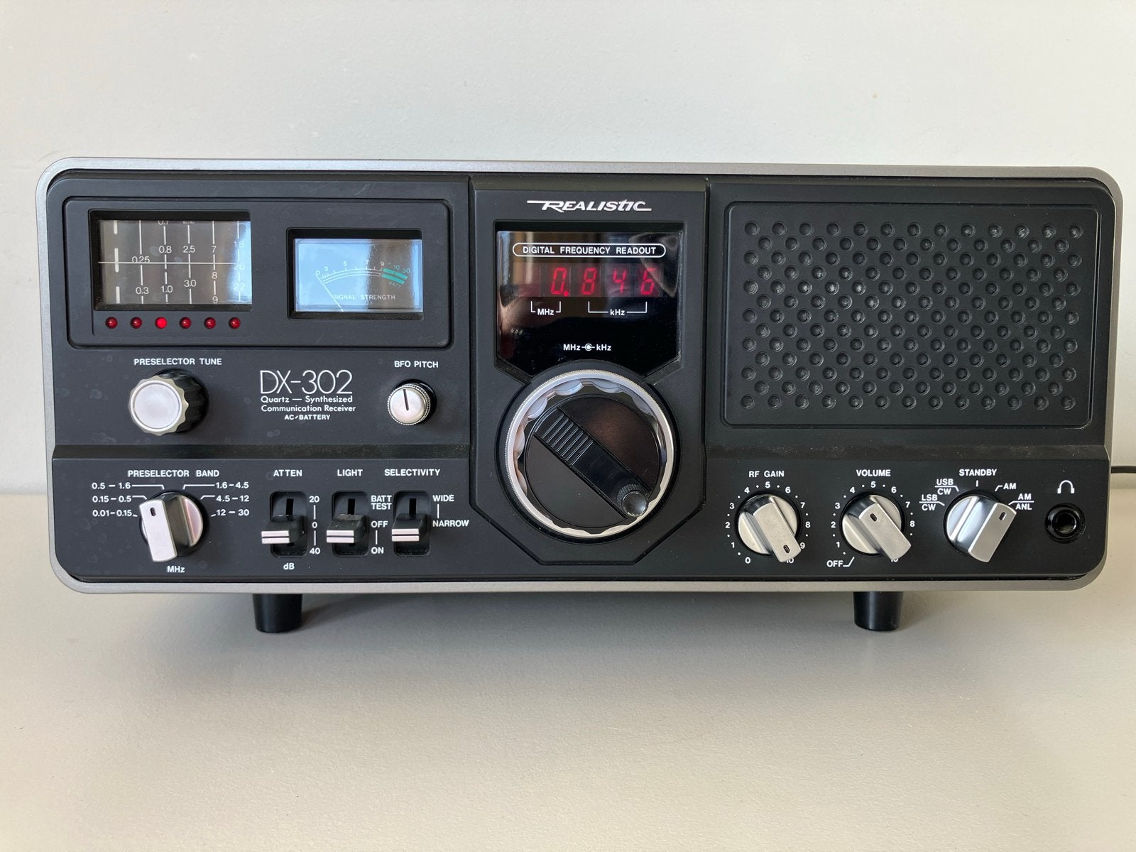 Realistic DX-302 Wereldontvanger - Ongevoelige ontvangst, Telecommunicatie, Ophalen of Verzenden, Niet werkend, Ontvanger