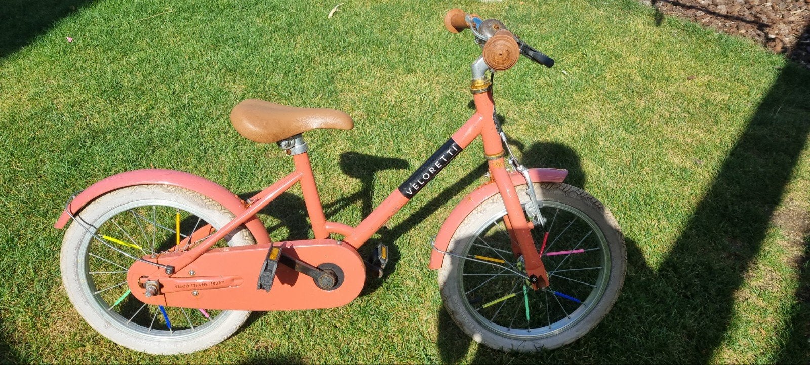 Veloretti Kinderfiets 16 inch - Roze, Ophalen, Terugtraprem, Veloretti, 16 tot 20 inch