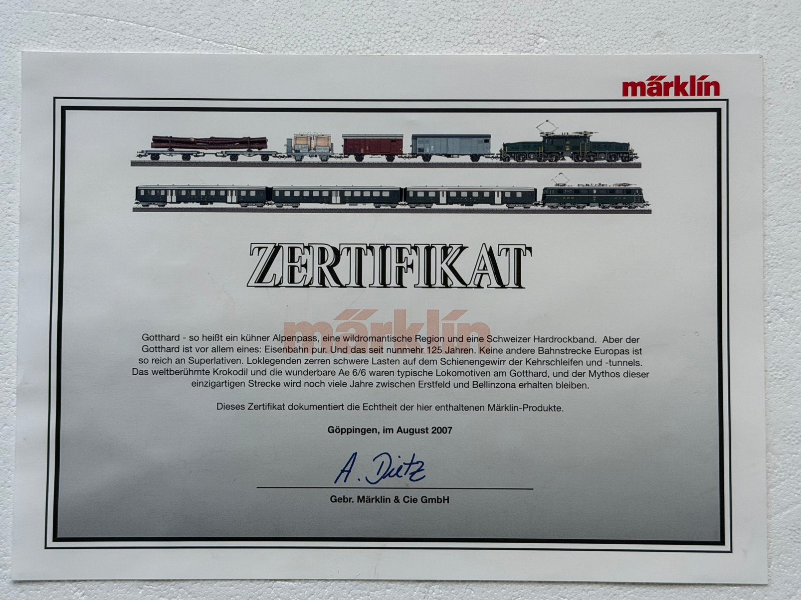 Märklin HO 29680 Mega-Digital-startset "Gotthard", Wisselstroom, Treinset, Ophalen of Verzenden, Zo goed als nieuw