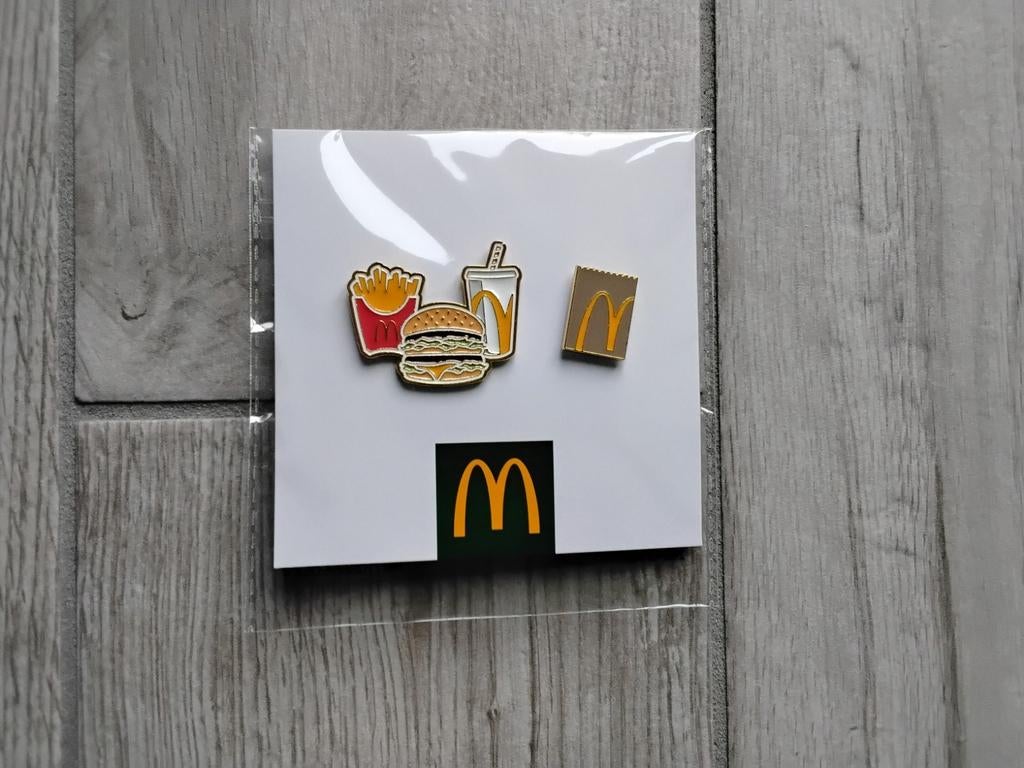 McDonald's Pin Set: Burger, Friet, Drankje & Logo, Ophalen of Verzenden, Nieuw