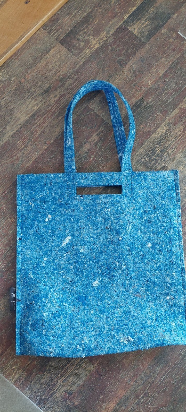 www i-did .nl vilten schouder tas blauw, Ophalen of Verzenden, Zo goed als nieuw, Blauw, Overige typen