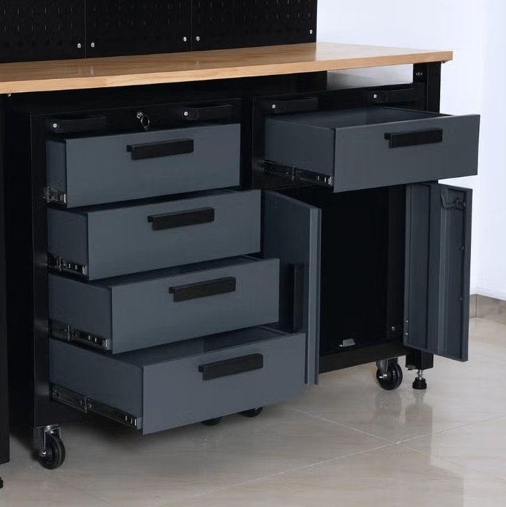 Foto 4 van Werkplaatsinrichting -Werkbank - Kasten - Actieprijs - 595,-