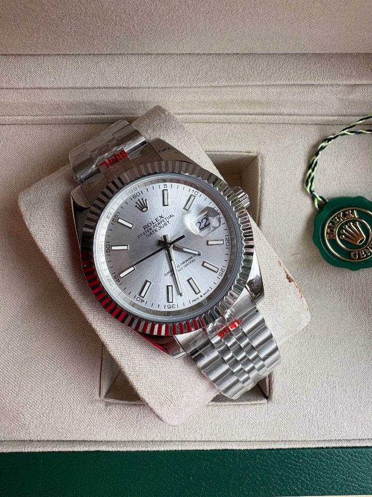 Rolex datejust White dial 41mm, Ophalen of Verzenden, Nieuw, Staal, Rolex