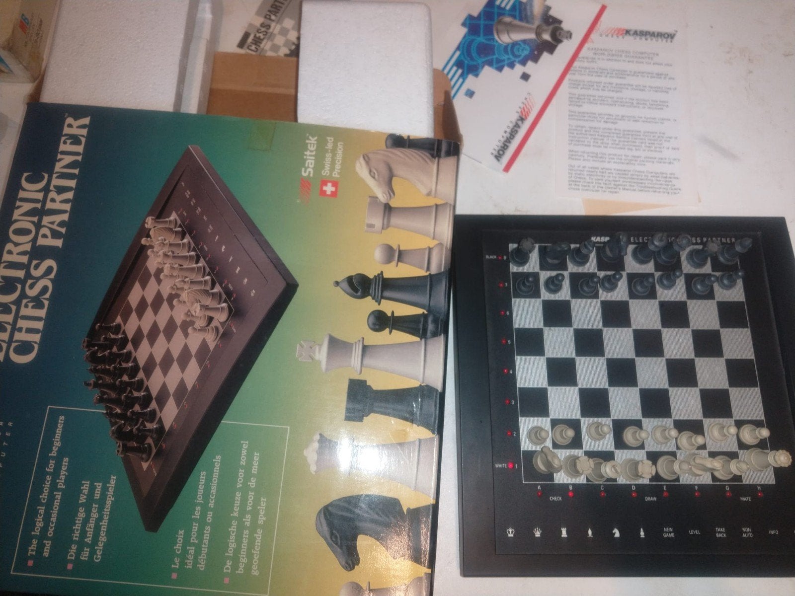 Kasparov Electronic Chess Partner Schaakcomputer, Ophalen of Verzenden, Minder dan 500 stukjes, Gebruikt, Schaken