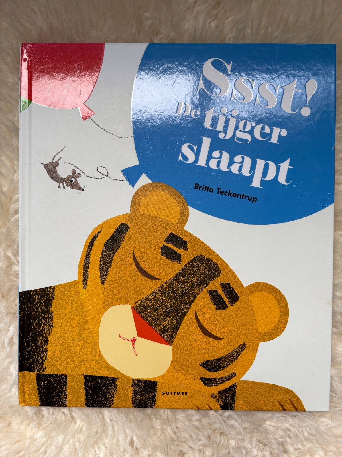 Prentenboek: Ssst! De tijger slaapt - Britta Teckentrup, Boeken, Kinderboeken | Baby's en Peuters, Ophalen of Verzenden, Zo goed als nieuw