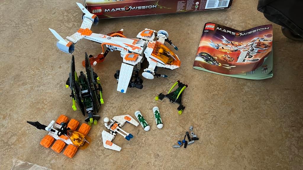 Lego MARS MISSION 7692: Command Ship met doos en instructies, Ophalen of Verzenden, Gebruikt, Complete set, Lego