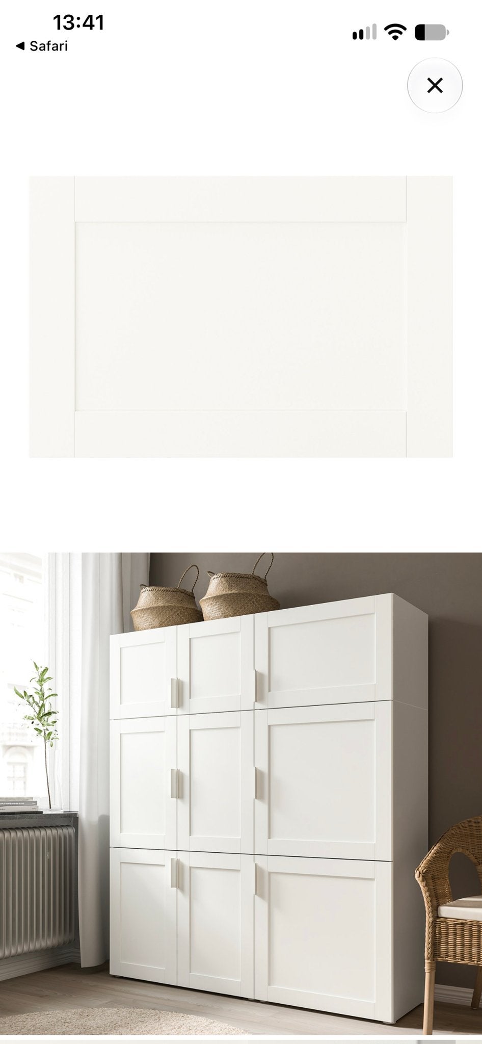 IKEA SANNIDAL Deur 60x40 cm - Wit (Nieuw in verpakking), Ophalen, Nieuw