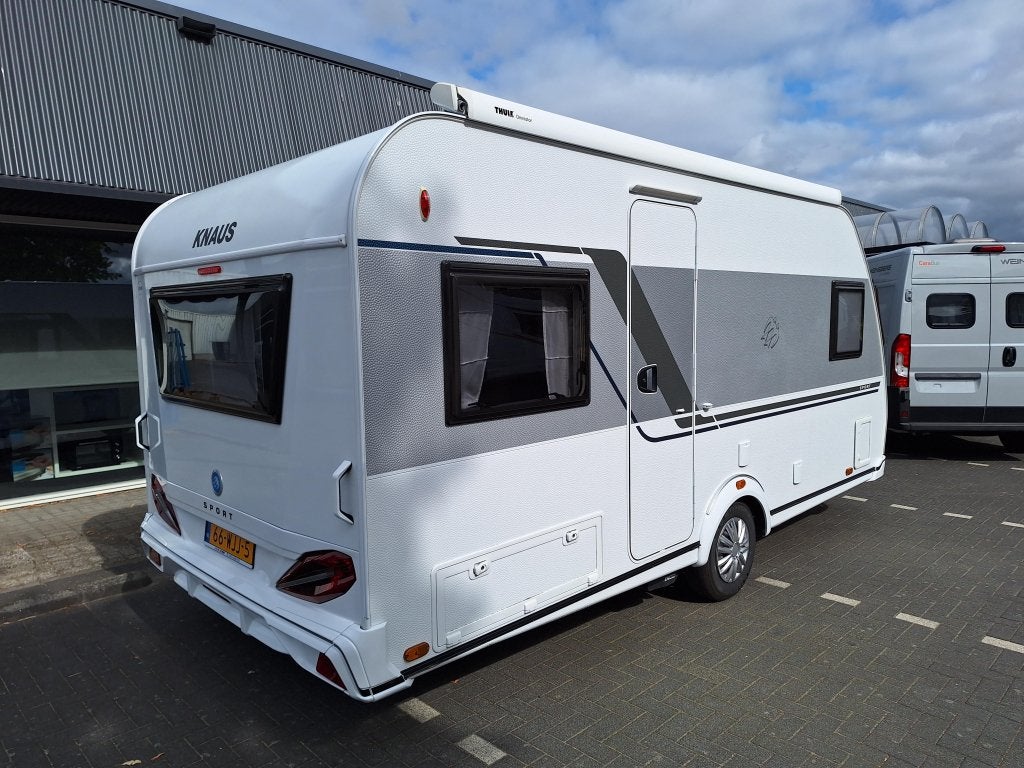 Knaus Sport 450 FU MOVER EN THULE LUIFEL, Caravans en Kamperen, Rondzit, Schokbreker, Bedrijf, 4 tot 5 meter