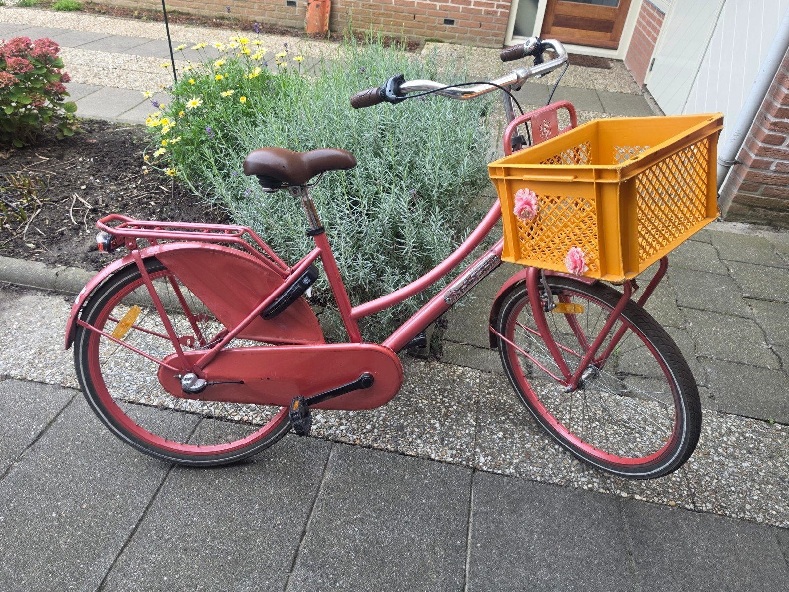 popal meisjes fiets 24 inch, Fietsen en Brommers, Ophalen, Gebruikt, 24 inch, Handrem